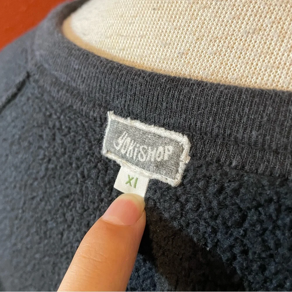 Yokishop Men’s “Mucho Aloha” Crewneck‎ Pullover Navy Cotton Blend Sweater
